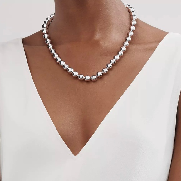 Tiffany & Co. Jewelry - Tiffany Sterling Silver Ball Necklace